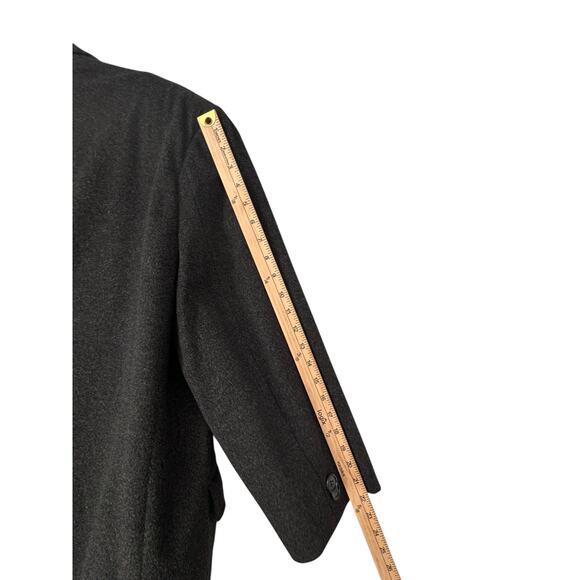 Vintage Cloth Made By Crombie Aberdeen Scotland Mens Overcoat Size 44 Gray - Picture 8 of 12